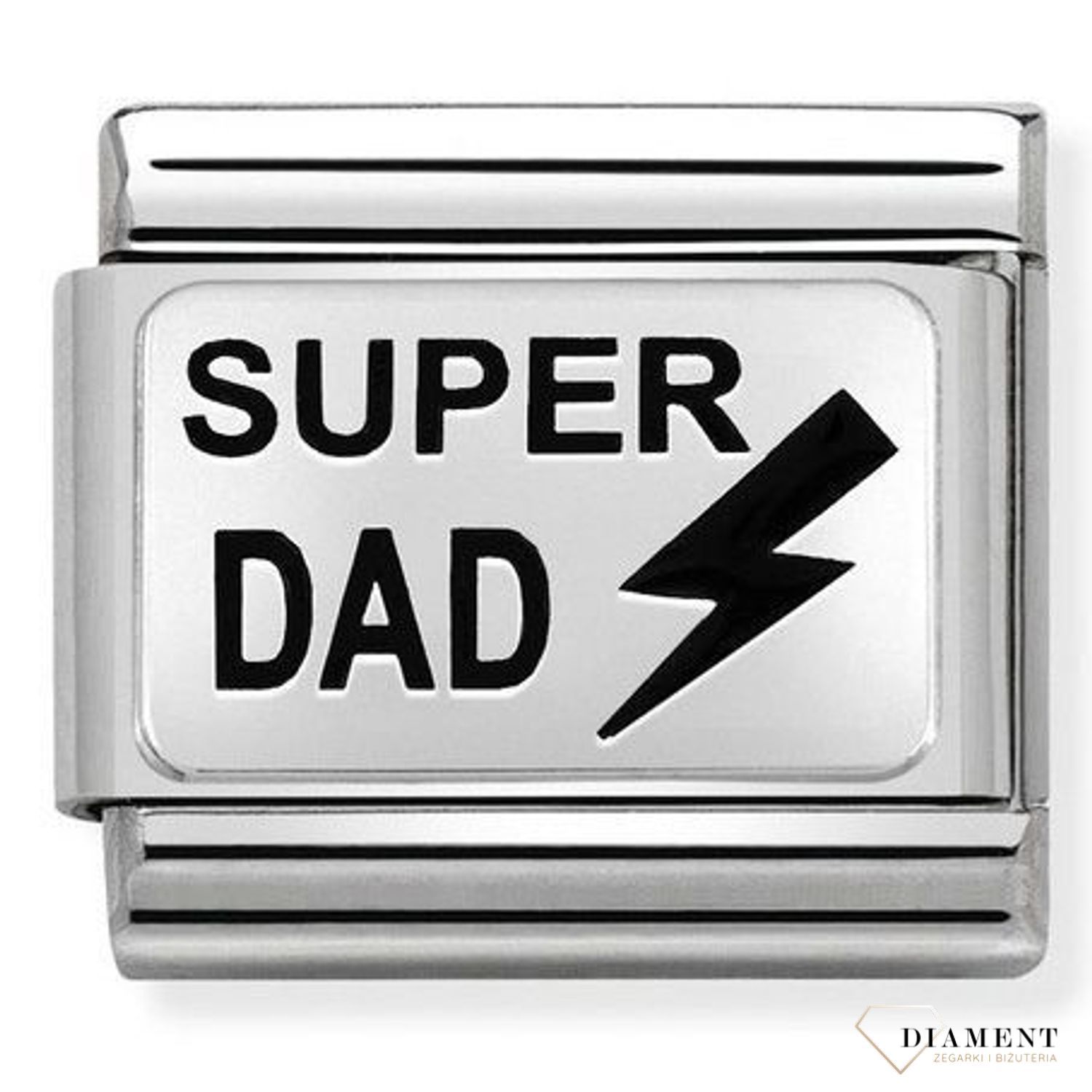 Nomination - Link 925 Silver 'SUPER DAD' 330208 32 biżuteria nomination nomination zawieszki nomination baza.jpg